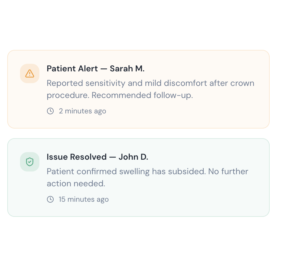 Just Checking In product dashboard screenshot